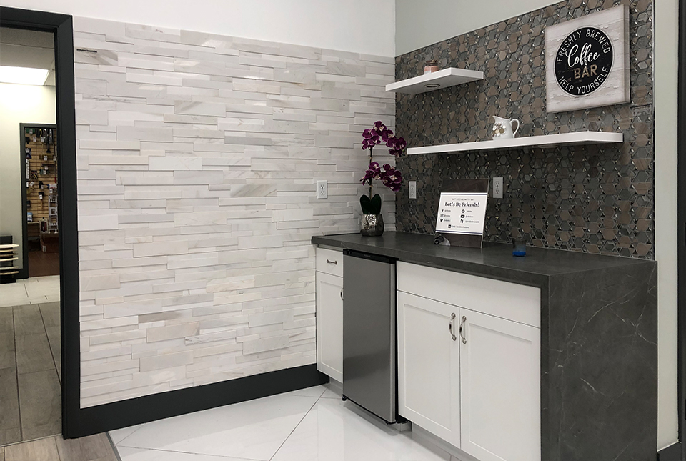 Norstone 3D White Marble Feature Wall