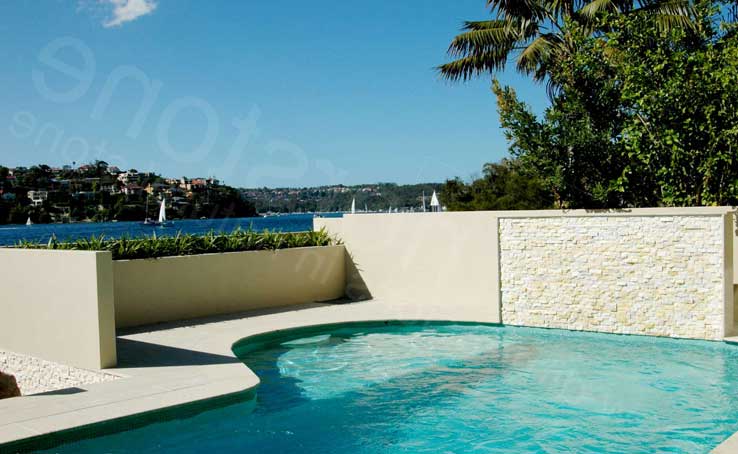 Norstone Natural Stone Pool Wall