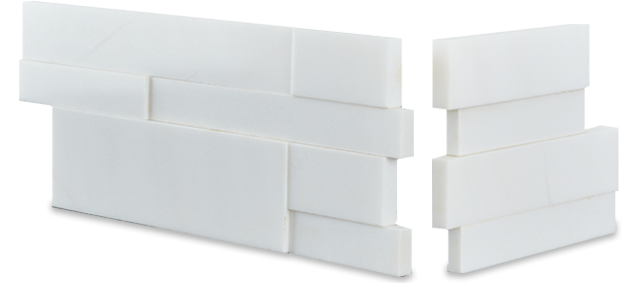 Aksent White Stone Wall Tile